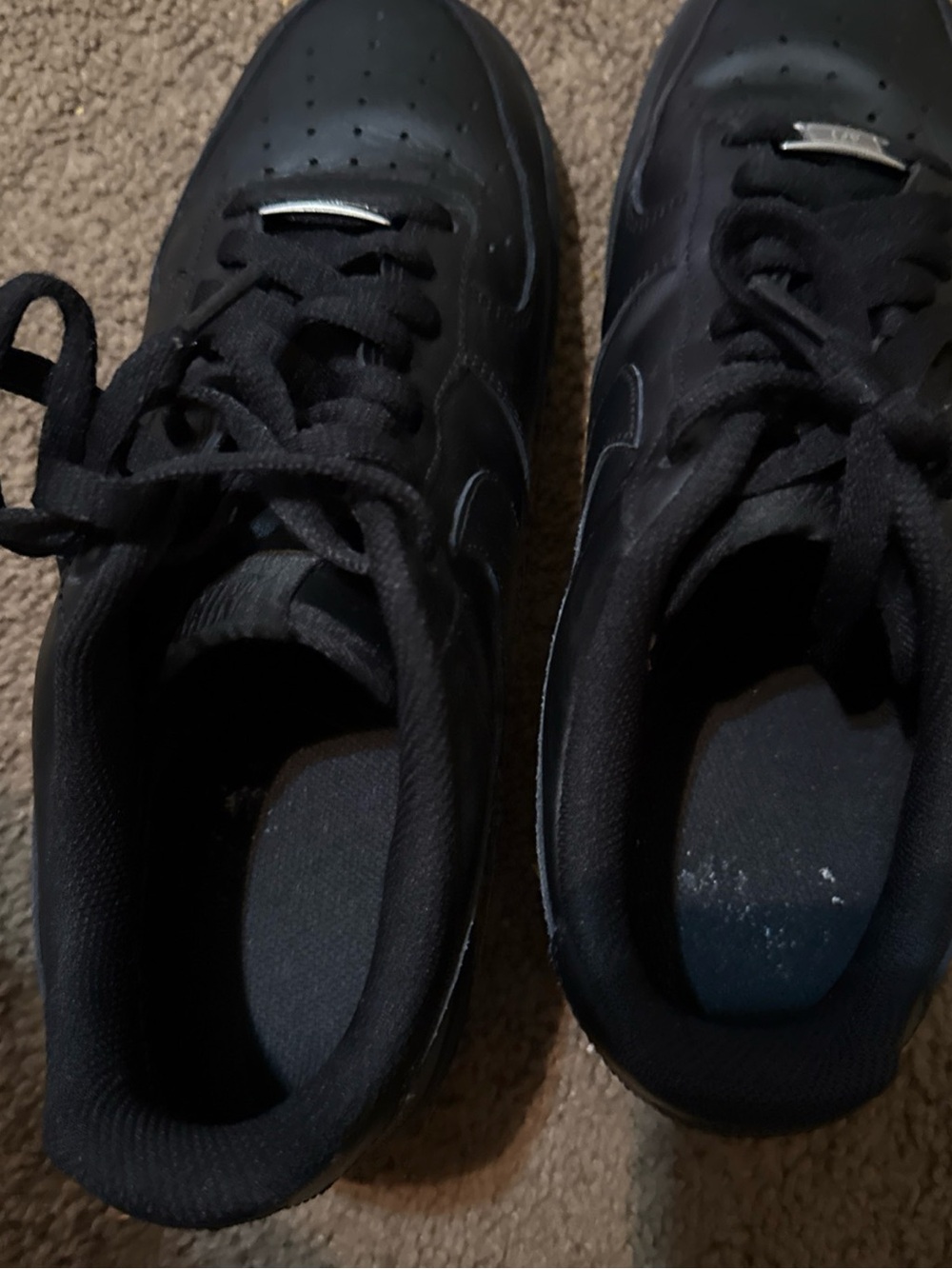 Nike Air Force 1 Low Triple Black — AF1 Metal